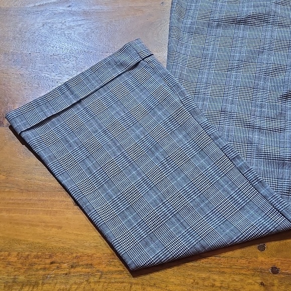 Star City Y2K Black And White Plaid Mid-Rise Cuffed Trouser Pants Size 7 - Picture 12 of 15